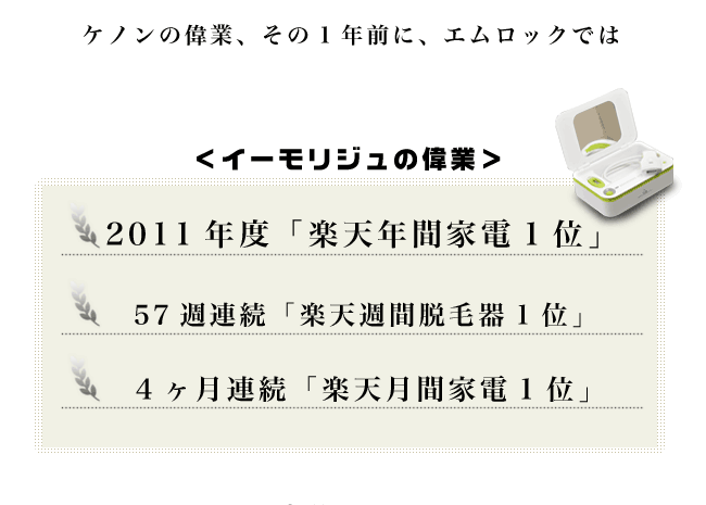 イーモリジュの偉業